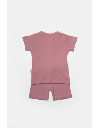 UP-BC-CSYB9039-6,Set tricou cu pantaloni Bamboo, roz, BabyCosy, 50%bumbac+50% bambus (Marime: 6-9 luni)