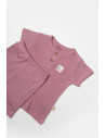 UP-BC-CSYB9039-6,Set tricou cu pantaloni Bamboo, roz, BabyCosy, 50%bumbac+50% bambus (Marime: 6-9 luni)