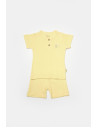 UP-BC-CSYB9041-12,Set tricou cu pantaloni Bamboo, galben, BabyCosy, 50%bumbac+50% bambus (Marime: 12-18 Luni)