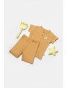 UP-BC-CSYB9042-3,Set tricou cu pantaloni Bamboo, maro, BabyCosy, 50%bumbac+50% bambus (Marime: 3-6 Luni)