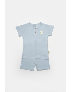 UP-BC-CSYB9043-9,Set tricou cu pantaloni Bamboo, blue, BabyCosy, 50%bumbac+50% bambus (Marime: 9-12 luni) 2