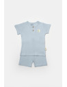 UP-BC-CSYB9043-12,Set tricou cu pantaloni Bamboo, blue, BabyCosy, 50%bumbac+50% bambus (Marime: 12-18 Luni)