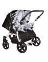 Carucior copii gemeni side by side 3 in 1, PJ STROLLER, White Carucior copii gemeni side by side 3 in 1, PJ STROLLER, White