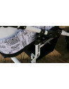 Carucior copii gemeni side by side 3 in 1, PJ STROLLER, White Carucior copii gemeni side by side 3 in 1, PJ STROLLER, White