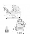 Carucior bebelusi 3 in 1 Bexa Ultra Pastel Amber,U16