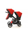 Carucior copii gemeni tandem 3 in 1, PJ STROLLER Lux, Red Carucior copii gemeni tandem 3 in 1, PJ STROLLER Lux, Red