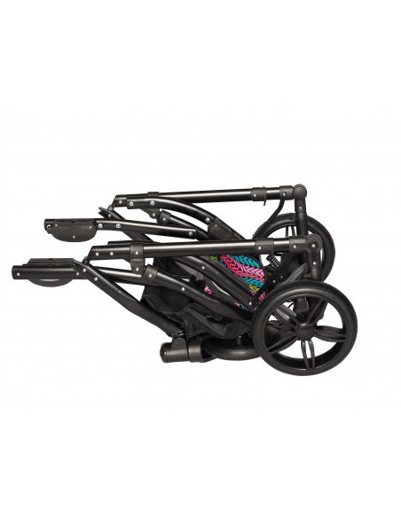 Carucior copii gemeni tandem 3 in 1, PJ STROLLER Lux, Red,PJS36 Carucior copii gemeni tandem 3 in 1, PJ STROLLER Lux, Red,PJS36