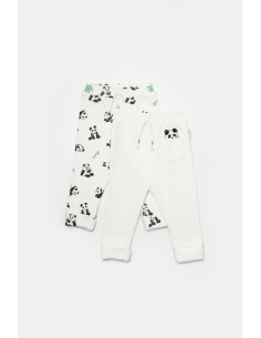 UP-BC-CSYB9059-3,Set 2 pantaloni Panda, BabyCosy, 50%bumbac+50% bambus (Marime: 3-6 Luni) 2