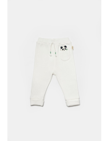 UP-BC-CSYB9059-3,Set 2 pantaloni Panda, BabyCosy, 50%bumbac+50% bambus (Marime: 3-6 Luni)