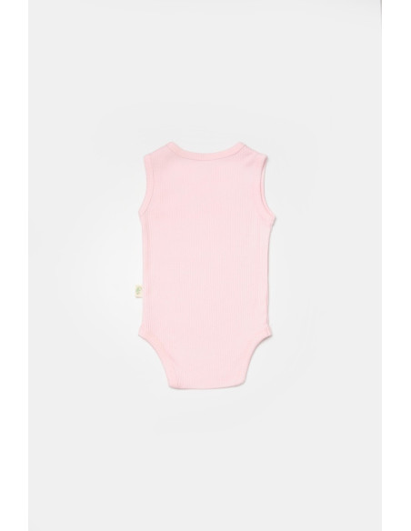 UP-BC-CSYB9012-3,Set 2 body-uri fara maneci Bamboo, roz, BabyCosy, 50% bambus+50% bumbac (Marime: 3-6 Luni)