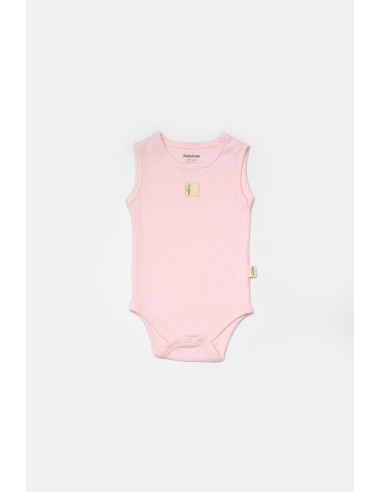 UP-BC-CSYB9012-3,Set 2 body-uri fara maneci Bamboo, roz, BabyCosy, 50% bambus+50% bumbac (Marime: 3-6 Luni)