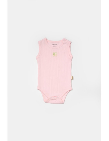 UP-BC-CSYB9012-3,Set 2 body-uri fara maneci Bamboo, roz, BabyCosy, 50% bambus+50% bumbac (Marime: 3-6 Luni)