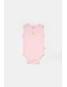 UP-BC-CSYB9012-3,Set 2 body-uri fara maneci Bamboo, roz, BabyCosy, 50% bambus+50% bumbac (Marime: 3-6 Luni)