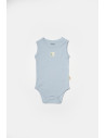 UP-BC-CSYB9014-6,Set 2 body-uri fara maneci Bamboo, bleu, BabyCosy, 50% bambus+50% bumbac (Marime: 6-9 luni)