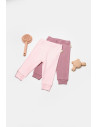 UP-BC-CSYB9030-9,Set 2 pantaloni Bamboo, roz, BabyCosy, 50%bumbac+50% bambus (Marime: 9-12 luni)