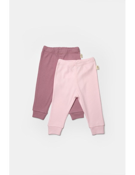 UP-BC-CSYB9030-9,Set 2 pantaloni Bamboo, roz, BabyCosy, 50%bumbac+50% bambus (Marime: 9-12 luni)