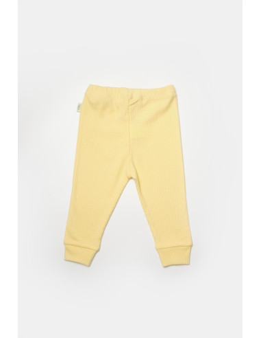UP-BC-CSYB9031-3,Set 2 pantaloni Bamboo, galben, BabyCosy, 50%bumbac+50% bambus (Marime: 3-6 Luni)