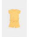 UP-BC-CSYM11702-18,Set tricou cu pantaloni Printed, galben, BabyCosy, 50%bumbac+50% modal (Marime: 18-24 Luni)