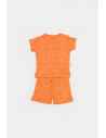UP-BC-CSYM11705-12,Set tricou cu pantaloni Printed, portocaliu, BabyCosy, 50%bumbac+50% modal (Marime: 12-18 Luni)