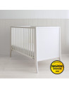Patut bebe din lemn masiv, Slim Alb, 120 x 60 cm,slim_cot_white