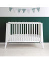 Patut bebe din lemn masiv, Slim Alb, 120 x 60 cm,slim_cot_white