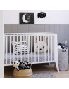 Patut bebe din lemn masiv, Slim Alb, 120 x 60 cm,slim_cot_white
