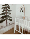 Patut bebe din lemn masiv, Slim Alb, 120 x 60 cm,slim_cot_white