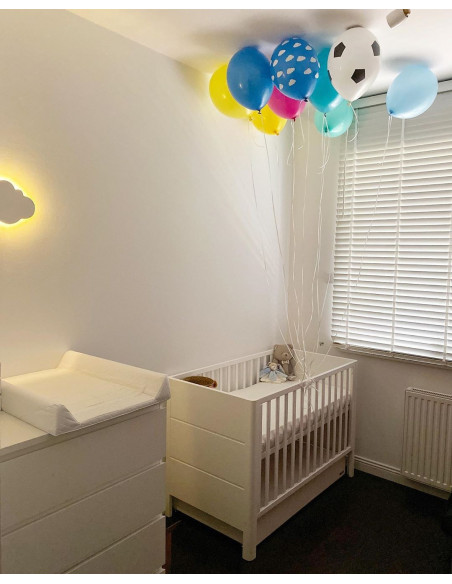 Patut bebe din lemn masiv, Smooth Alb, 120 x 60