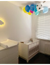 Patut bebe din lemn masiv, Smooth Alb, 120 x 60