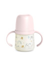 UP-8426420086998,Prima cană cu muștiuc din silicon 150 ml, +4l, Bears, roz, Suavinex