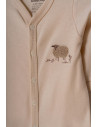 UP-BC-CSY8181-3,Set 2 salopete lungi, Lamb, BabyCosy, 100% bumbac organic (Marime: 3-6 Luni)
