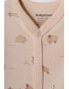 UP-BC-CSY8181-3,Set 2 salopete lungi, Lamb, BabyCosy, 100% bumbac organic (Marime: 3-6 Luni)