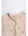 UP-BC-CSY8187-18,Salopeta cu fermoar, Lamb, BabyCosy, 100% bumbac organic (Marime: 18-24 Luni)