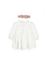 UP-BC-CSY8162-3,Set rochita cu bentita, Bow, BabyCosy, 100%bumbac organic, Powder, Diverse marimi