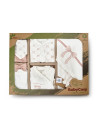 UP-BC-CSY8170,Set de 10 piese pentru nou nascut, Bow, powder, 100% bumbac organic, BabyCosy