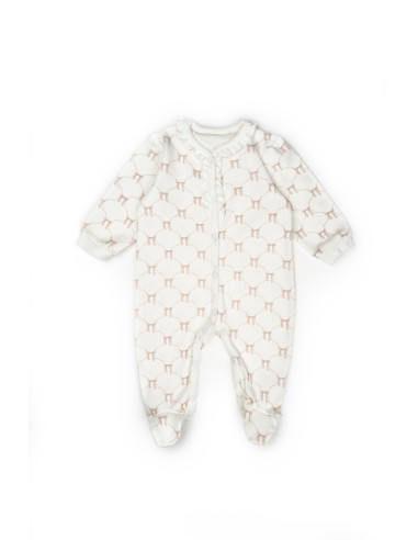 UP-BC-CSY8170,Set de 10 piese pentru nou nascut, Bow, powder, 100% bumbac organic, BabyCosy