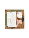 UP-BC-CYS8174,Set de 5 piese pentru nou nascut, Bow, powder, BabyCosy