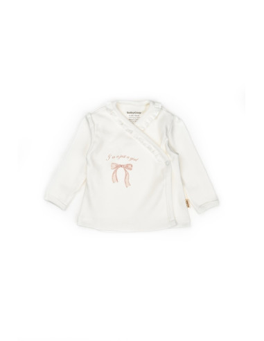 UP-BC-CYS8174,Set de 5 piese pentru nou nascut, Bow, powder, BabyCosy