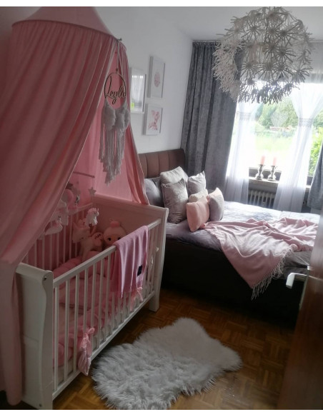 Patut bebe din lemn masiv, Noble Alb, 120 x 60