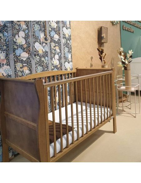 Patut bebe din lemn masiv, Noble Vintage, 120 x 60