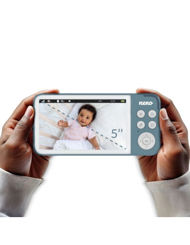 UP-NEN-MAM- NN015,Neno Vedo Blue – Baby monitor video cu ecran mare de 5’’