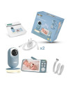 UP-NEN-MAM- NN015,Neno Vedo Blue – Baby monitor video cu ecran mare de 5’’