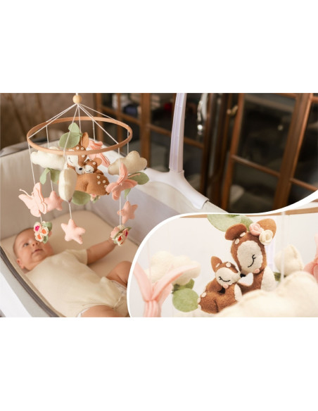 UP-NEN-BAB-ZB009,Neno Rosi – carusel pentru pătuț cu braț de prindere