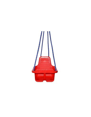 Leagan cu spatar ROBENTOYS, 35 x 33.5 x 30 cm, + 3 ani, Rosu
