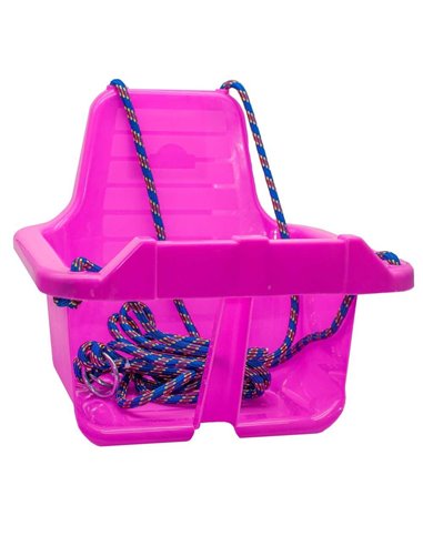 Leagan cu spatar ROBENTOYS, 35 x 33.5 x 30 cm, + 3 ani, Roz