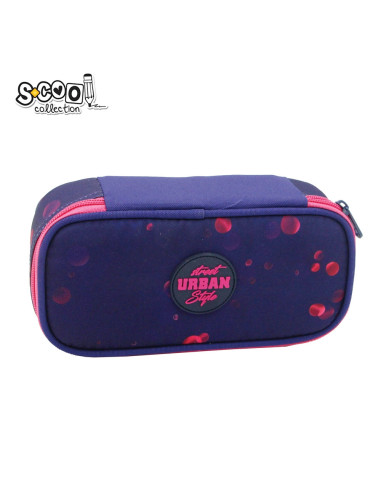 SC3187,Penar borseta 1 fermoar, URBAN, BUBBLES, 23x11x6 cm - S-COOL
