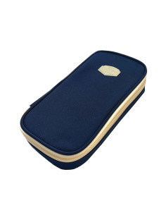 SC2852,Penar borseta Urban, 2 fermoare, DARK BLUE, 21X6.5X11CM - S-COOL