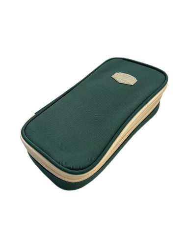 SC2853,Penar borseta Urban, 2 fermoare, DARK GREEN, 21X6.5X11CM - S-COOL