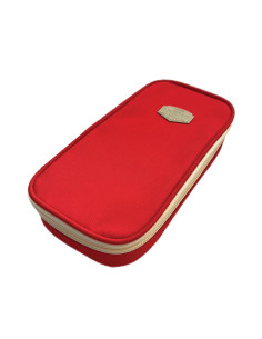 SC2851,Penar borseta Urban, 2 fermoare, RED, 21X6.5X11CM - S-COOL