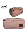 SC2884,Penar borseta Urban, 2 fermoare, LIGHT PINK, 21.5x6.5x10.5 cm - S-COOL